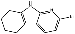 2-溴-6,7,8,9-四氢-5H-吡啶并[2,3-B]吲哚 结构式