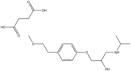 Metoprolol (succinate), 207983-04-8, 结构式