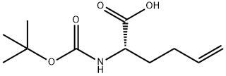 (S)-N-Boc-2-(3'-butenyl)glycine 化学構造式