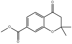 Methyl 2,2-Dimethyl-4-oxochroman-7-carboxylate Struktur