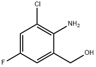 (2-Amino-3-chloro-5-fluorophenyl)methanol, 2089319-92-4, 结构式
