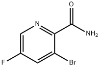 3-bromo-5-fluoropyridine-2-carboxamide Structure