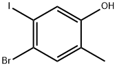 4-Bromo-5-iodo-2-methyl-phenol,2091525-77-6,结构式