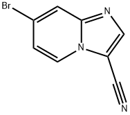 7-Bromo-imidazo[1,2-a]pyridine-3-carbonitrile Struktur