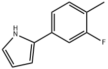 2-(3-Fluoro-4-methylphenyl)pyrrole Structure