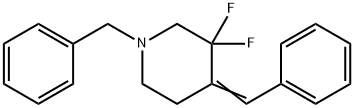 1-benzyl-4-benzylidene-3,3-difluoropiperidine Structure