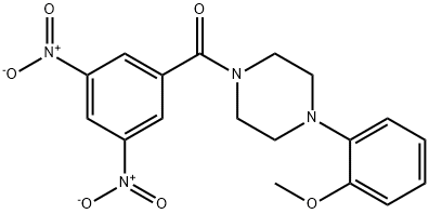 (3,5-dinitrophenyl)[4-(2-methoxyphenyl)piperazin-1-yl]methanone Structure