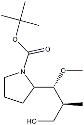 (S)-tert-butyl 2-((1R,2S)-3-hydroxy-1-methoxy-2-methylpropyl)pyrrolidine-1-carboxylate,2110488-34-9,结构式