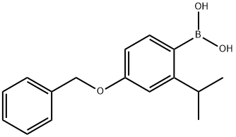 4-Benzyloxy-2-isopropylphenylboronic acid Structure