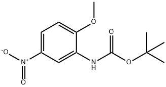 (2-甲氧基-5-硝基苯基)氨基甲酸叔丁酯,211564-07-7,结构式