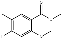 4-Fluoro-2-methoxy-5-methyl-benzoic acid methyl ester,2121969-24-0,结构式