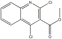 2,4-二氯喹啉-3-甲酸甲酯 结构式