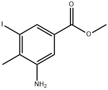 methyl 3-amino-5-iodo-4-methylbenzoate Struktur