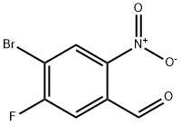 4-Bromo-5-fluoro-2-nitro-benzaldehyde 化学構造式