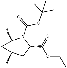 N-Boc-L-trans-4,5-methanoproline ethyl ester Struktur