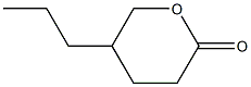 TETRAHYDRO-5-PROPYL-2H-PYRAN-2-ONE Structure