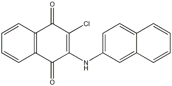 2-chloro-3-(naphthalen-2-ylamino)naphthalene-1,4-dione 化学構造式