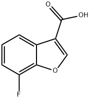 7-氟苯并呋喃-3-羧酸,215801-85-7,结构式