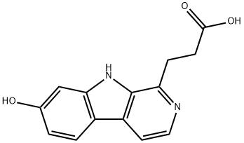 7-羟基-BETA-咔啉-1-丙酸 结构式