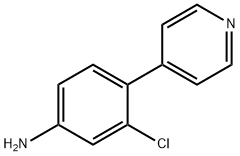 3-chloro-4-(4-pyridinyl)benzenamine 结构式