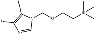 4,5-Diiodo-1-(2-trimethylsilanyl-ethoxymethyl)-1H-imidazole Structure