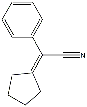 2-cyclopentylidene-2-phenylacetonitrile Struktur