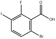 6-溴-2-氟-3-碘苯甲酸,217816-53-0,结构式