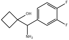 1-(amino(3,4-difluorophenyl)methyl)cyclobutanol Structure