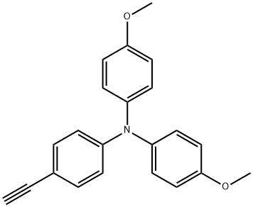 4-ETHYNYL-N,N-BIS(4-METHOXYPHENYL)ANILINE, 218608-73-2, 结构式