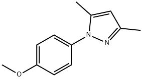 1-(4-methoxyphenyl)-3,5-dimethyl-1H-Pyrazole Struktur