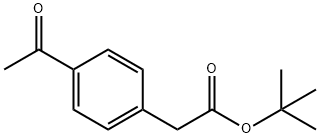 tert-butyl 2-(4-acetylphenyl)acetate Struktur