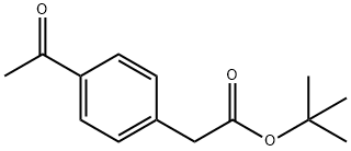 2-(4-乙酰苯基)乙酸叔丁酯, 219320-14-6, 结构式