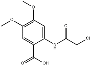 2-[(chloroacetyl)amino]-4,5-dimethoxybenzoic acid Structure