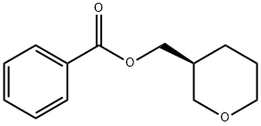 2h-pyran-3-methanol, tetrahydro-, 3-benzoate, (3s)- Struktur