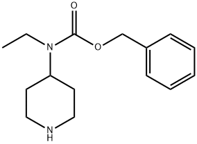 benzyl ethyl(piperidin-4-yl)carbamate 化学構造式