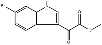 1H-INDOLE-3-ACETIC ACID, 6-BROMO-A-OXO-, METHYL ESTER Struktur