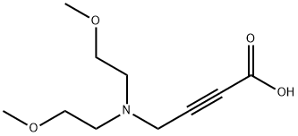4-[bis(2-methoxyethyl)amino]-2-Butynoic acid Structure