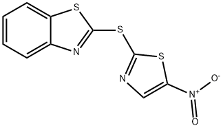 2-[(5-Nitro-2-thiazolyl)thio]-benzothiazole 结构式