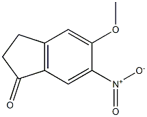 5-Methoxy-6-nitro-indan-1-one Struktur