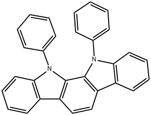 11,12-Dihydro-11,12-diphenylindolo[2,3-a]carbazole Struktur