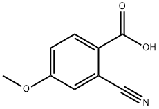 2-cyano-4-methoxybenzoic acid Struktur