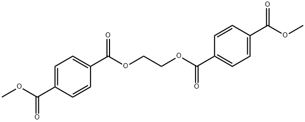 1,2-bis-(4-methoxycarbonyl-benzoyloxy)-ethane 化学構造式