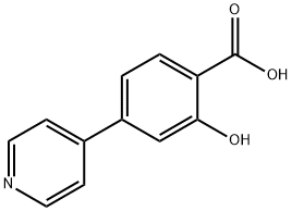 4-(4-吡啶基)水杨酸,222986-83-6,结构式