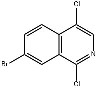 7-溴-1,4-二氯异喹啉,223671-13-4,结构式