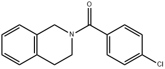 (4-chlorophenyl)(3,4-dihydroisoquinolin-2(1H)-yl)methanone 化学構造式