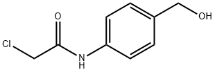 2-chloro-N-(4-(hydroxymethyl)phenyl)acetamide Struktur