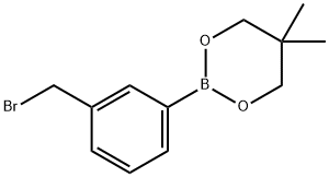 2-[3-(bromomethyl)phenyl]-5,5-dimethyl-1,3,2-Dioxaborinane Structure