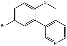 3-(5-bromo-2-methoxyphenyl)Pyridine Structure