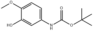 tert-butyl 3-hydroxy-4-methoxyphenylcarbamate Struktur