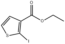 2-ヨードチオフェン-3-カルボン酸エチル 化学構造式